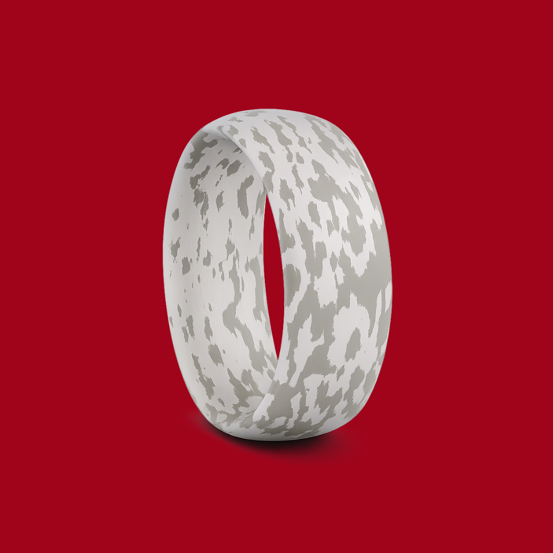 Mokume Gane Ehering Titan und Silber